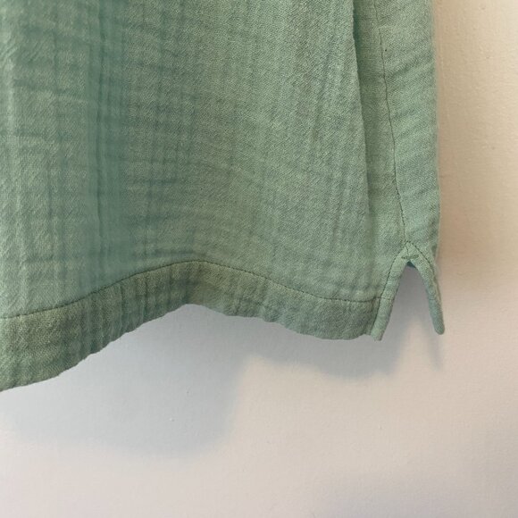 Eileen Fisher Green Organic Cotton Tank Top Womens Large - Picture 2 of 6